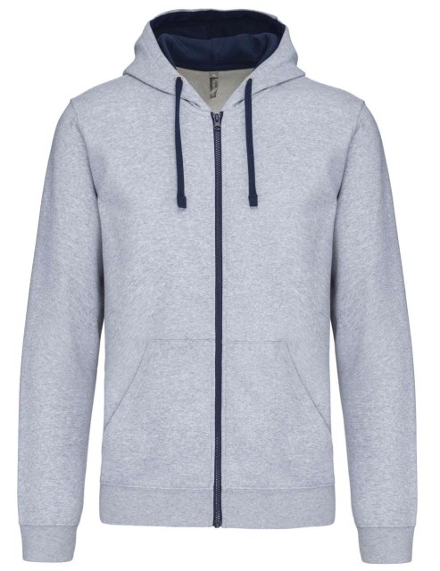 jakna sweatshirt s kapuljačom KA466 grey-navy